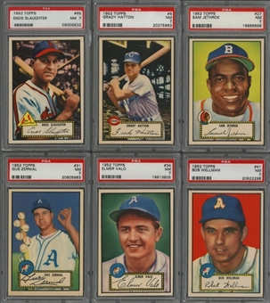 1952 Topps "1st Series - Red Backs" PSA NM 7 Collection (58 Different)